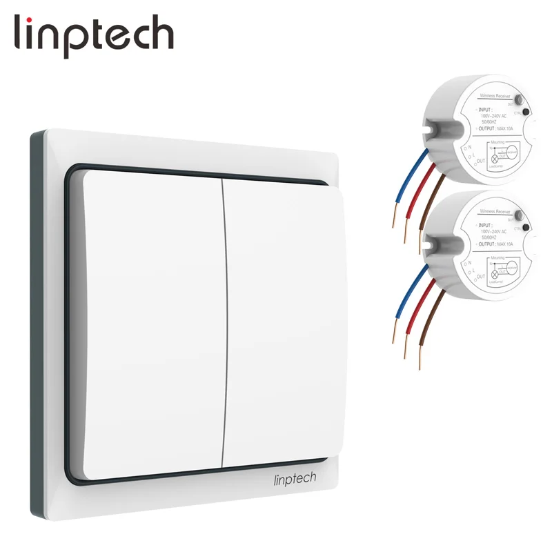 Linptech Smart Switch  K4RW2 Kit 4 Channel Wireless Switch Rf Remote Control Switch for Smart Home System