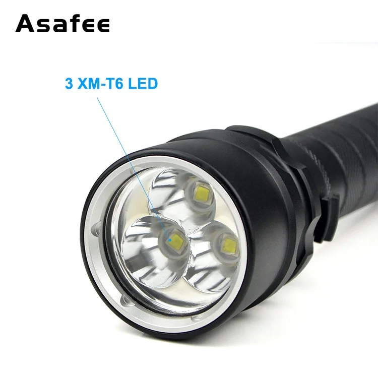 Водонепроницаемый подводный светодиодный фонарик для дайвинга 2400 лм