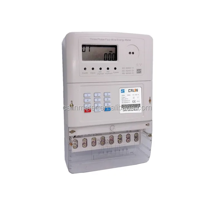 Factory Direct Sale Split Three Phase Sts Prepaid Meters Load Switch Tamper Guard Power Energy Meter