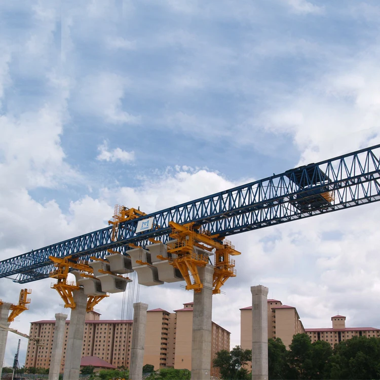 Bridge Precast Concrete 200 Ton Beam Launcher Girder Crane Erecting Machine