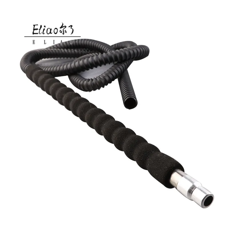 Yiwu Erliao Black  Acrylic Kelly  Disposable Hookah Tobacco Free Smoking Shisha Hose Hookah E Hose Hookah Pipes