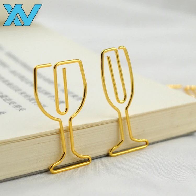 Металлическая железная проволока зажим для бумаги доллар рыба стрела звезда бриллиантовый лук самолет музыкальная нота золотые скрепки