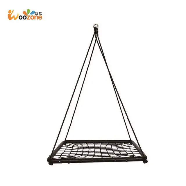 safety nylon rope kids outdoor swings children square net swing