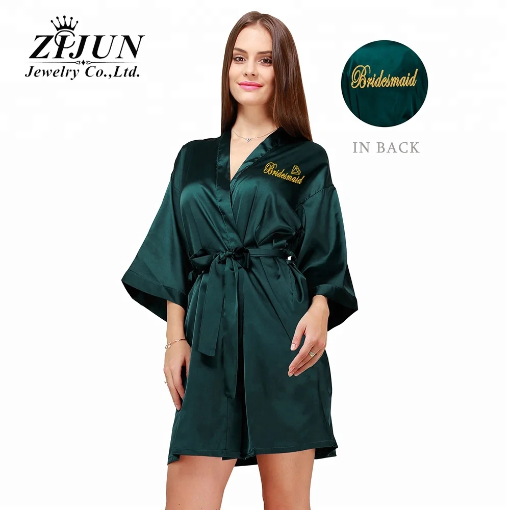 customized robes silk