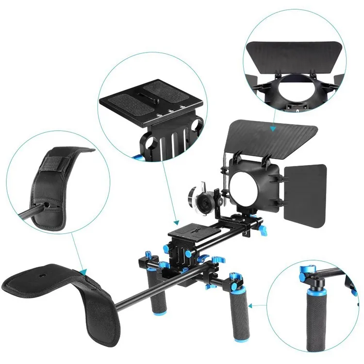 DSLR Rig Movie Kit - Shoulder Mount Rig for HD Camcorders
