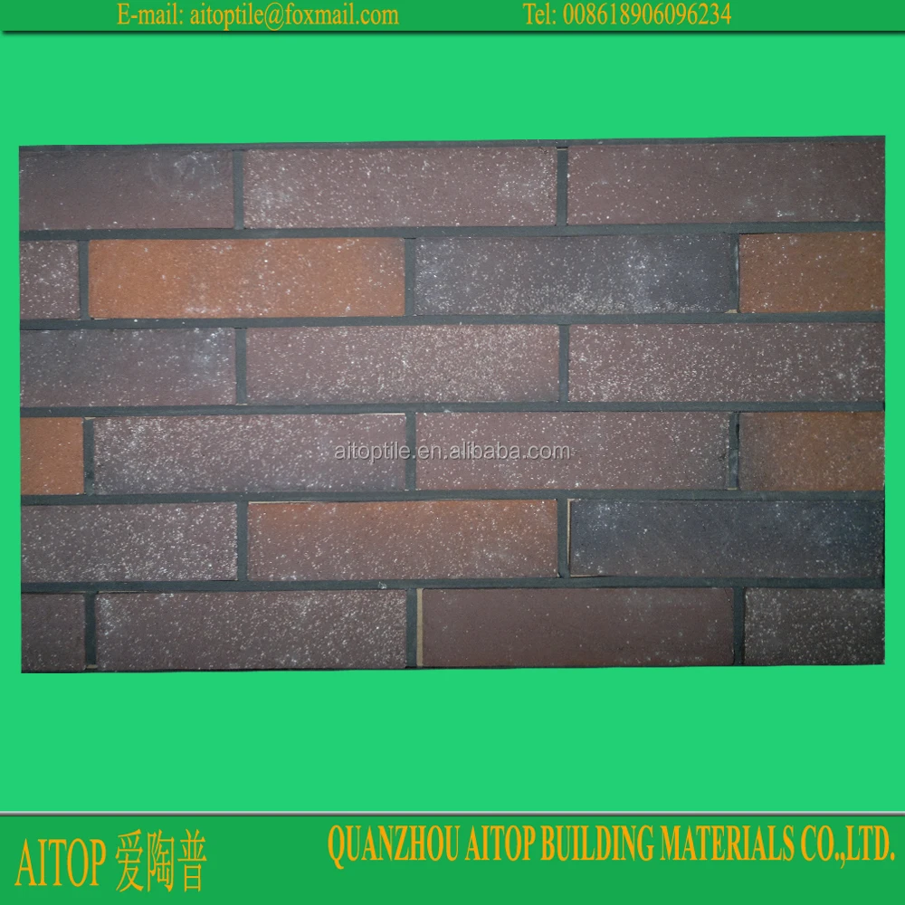 Оптовая продажа 60x240 мм облицовочная плитка для фасада виллы наружная глиняная кирпичная влажная