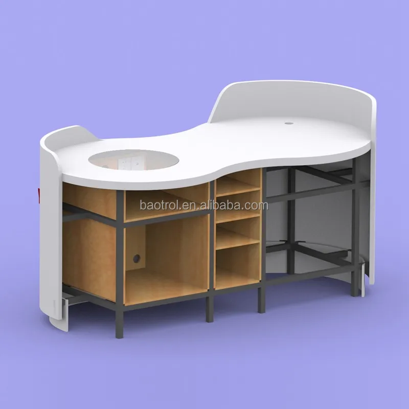 Modern Small Round Office Counter Table Design Restaurant Cash Counter Table