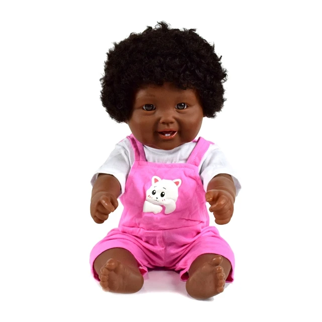 Eco-friendly Black Baby Doll With Hair ...