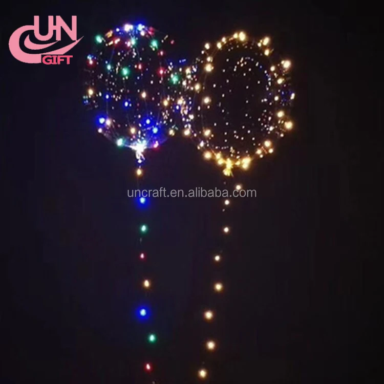 LED Bobo Air Balloon LED Transparent Bobo Balloon Light Flash Light Music Christmas Balloon