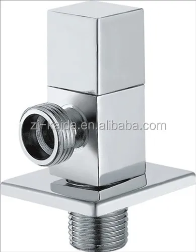 Chrome Effect Angled Brass Valve for Bathroom/Kitchen