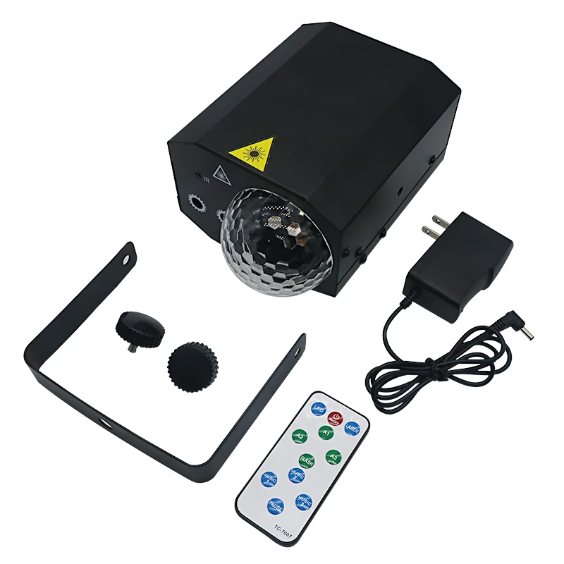 16 Patterns 16 in 1 Led Laser Magic Ball with Remote Control for Hotel Use Voice Control