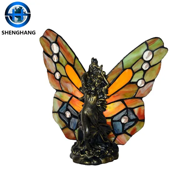 2020 Tiffany Style Small Stained Glass Animal Table Lamps For