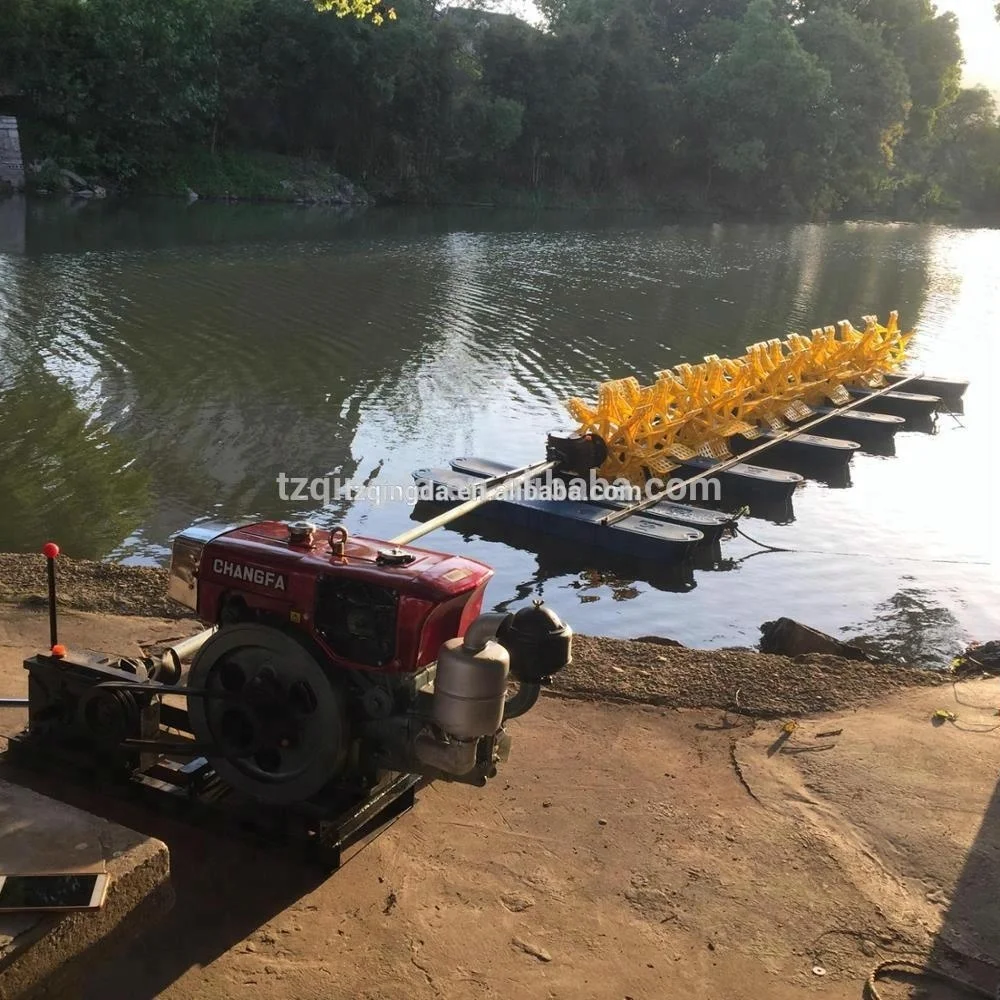 16 Impeller diesel Paddle Wheel Aerator Ss304 Frame Changfa Changchai diesel Engine