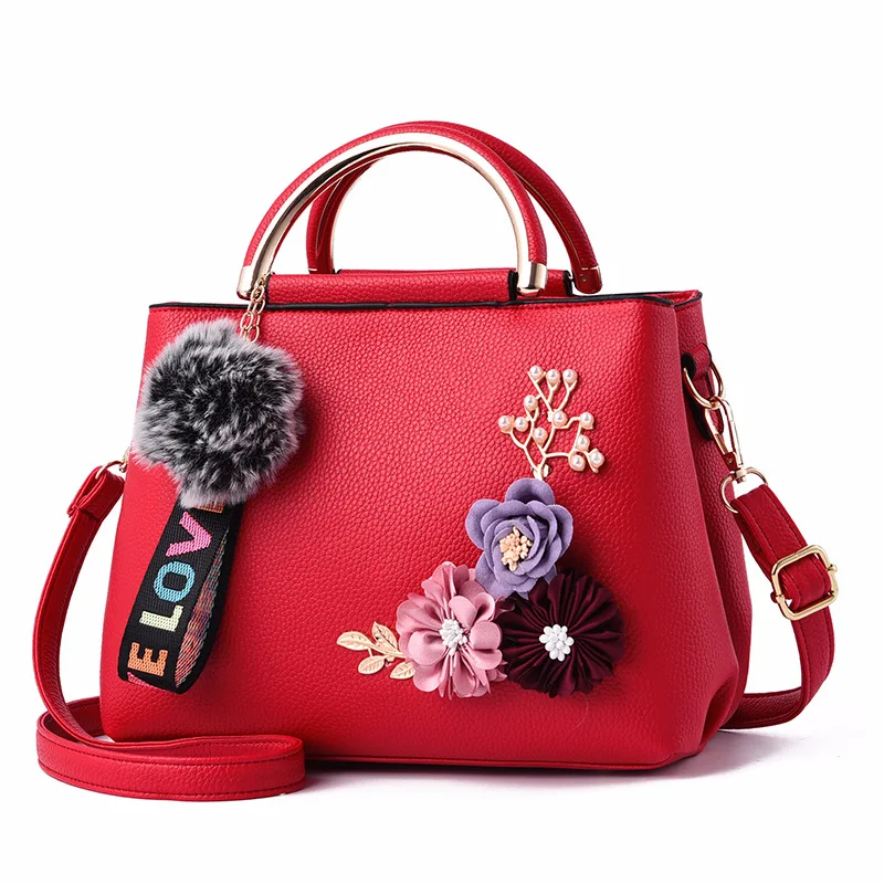 CoCopeaunts Hot Sale PU Leather Messenger Bag Ladies Brand Flower Print Designer  Bag Large Capacity Handbag Exquisite Shoulder Bags 