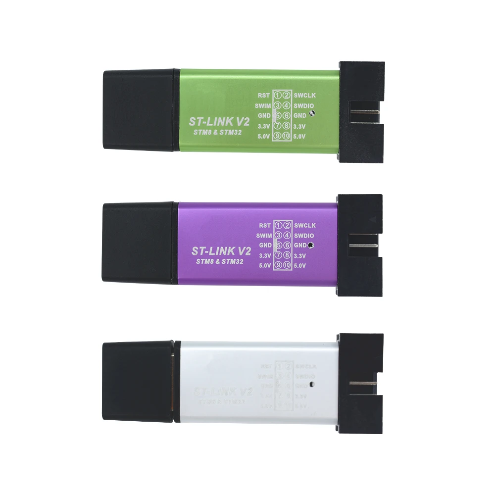 ST LINK Stlink St-link V2 Mini STM8 Simulatore STM32 Scarica Programmazione Programmatore Con Coperchio Cavo DuPont - Foto 2
