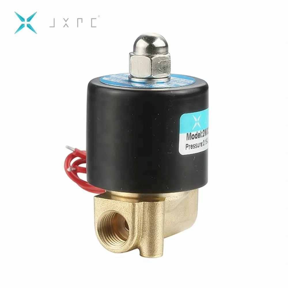 JXPC Brand Pneumatic Stainless Steel Brass Solenoid Valve G1/4" Port Size