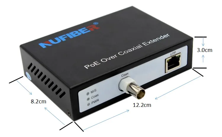IP over Coax transceiver and receiver rj45 to bnc converter POC EOC POE converter Analog to ip camera