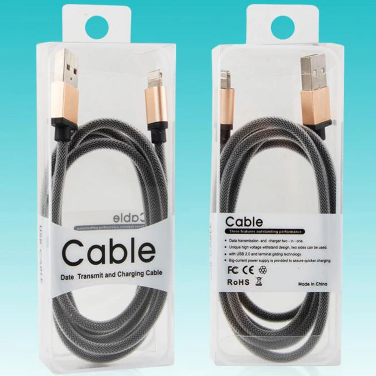 Кабель для зарядки блистер цифровые товары USB кабель для передачи данных упаковочная коробка