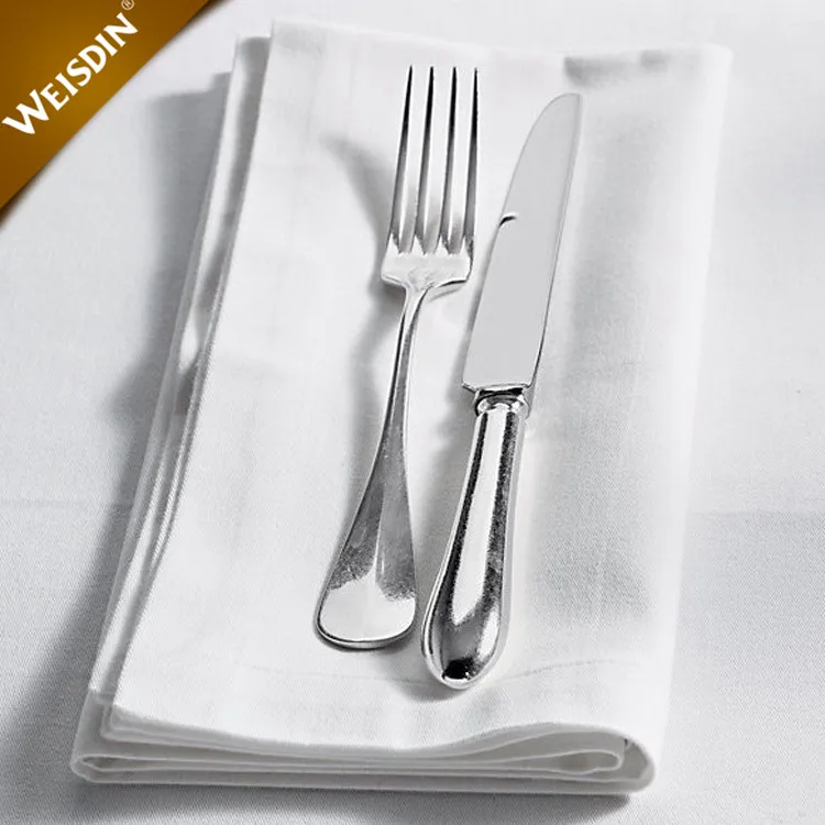 
Гостиничные Свадебные обеденные вышитые монограммные белые льняные салфетки с окантовкой 