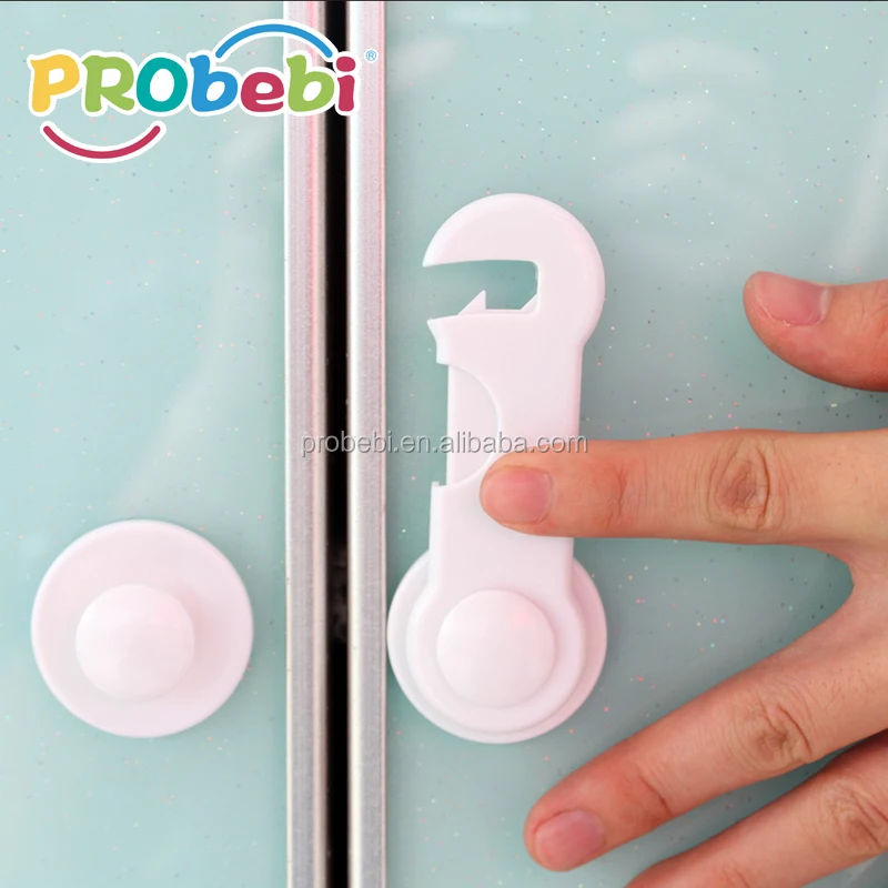 Probebi GC001 Adhesive Cabinet Fridge Drawer Lock Children Security Products Baby Safety Lock for Home