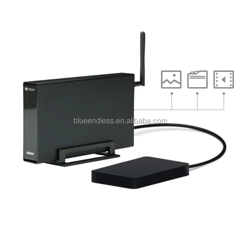 At blokere Mutton hjemmelevering Source kimax BS-U35W 3.5 ethernet hdd enclosure , lan sata hdd enclosure  usb 3.0 wifi hdd enclosure on m.alibaba.com