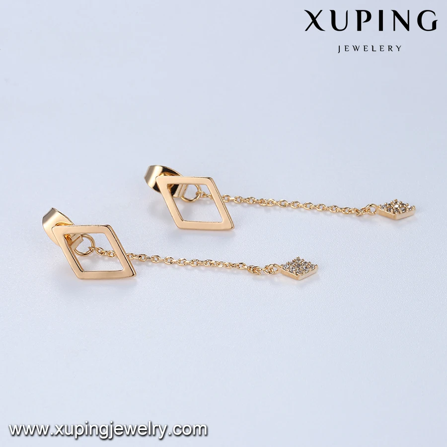 94769 Fashion Simple Design Artificial Jhumke Geometric Earring Jewellery for Girls