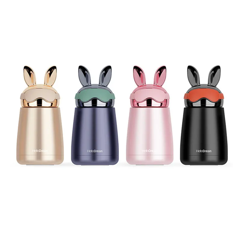 New Fashion Mini Vacuum Mug Cute Rabbit Thermos Water Bottle Travel Cup LE 