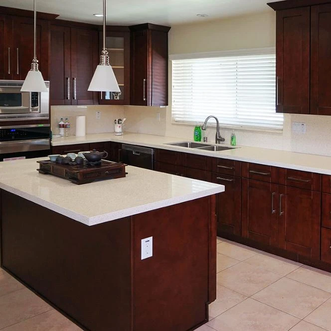 Mahogany Shaker Kitchen Cabinet