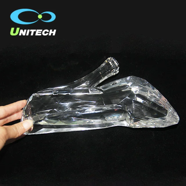 Sofullue Princess Clear Glass Slipper Imitation Crystal