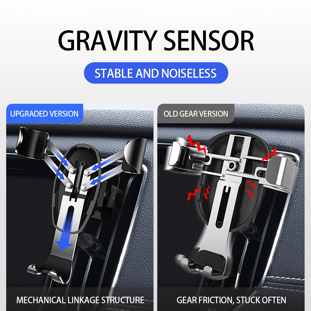 Держатель мобильного телефона DIVI для автомобиля Гравитационный Автомобильный держатель с автоматическим зажимом на вентиляционное отверстие универсальный автомобильный