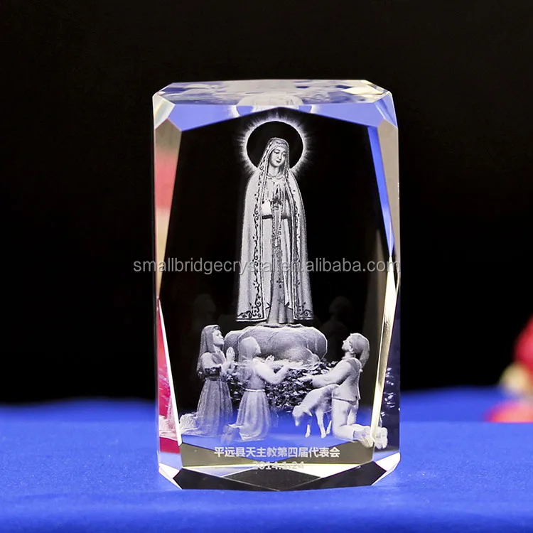 Wholesale K9 Gift 3d Laser Crystal Religion Souvenir