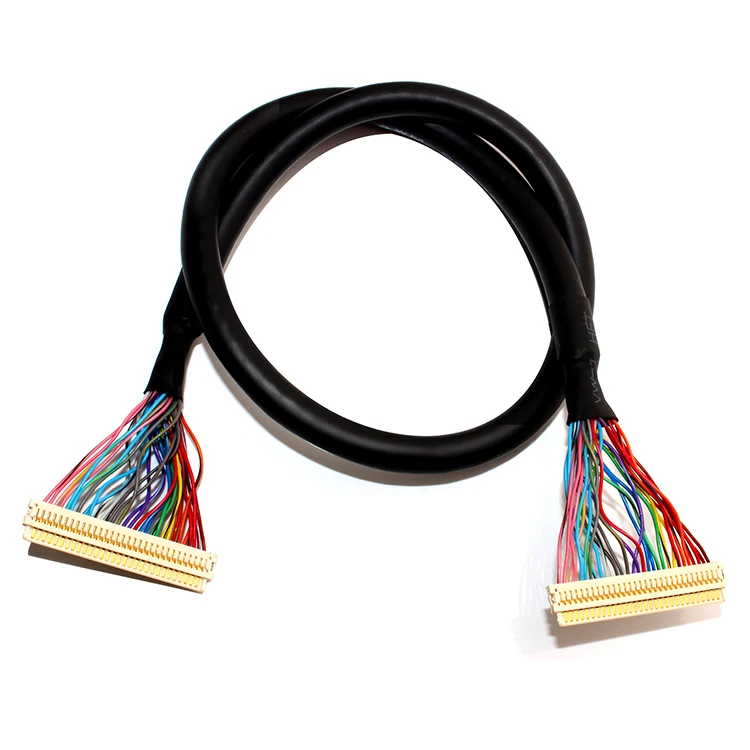 Sino Media LCD VGA LVDS Controller Board 6/10 Pin LCD LVDS Cable 20/30 Pin HRS Connector ISO9001 PVC Copper Core for Computer