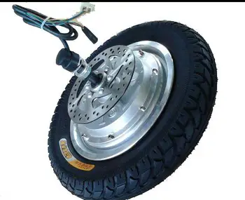 Moteur de moyeu de scooter électrique avec pneu gonflable, roue arrière