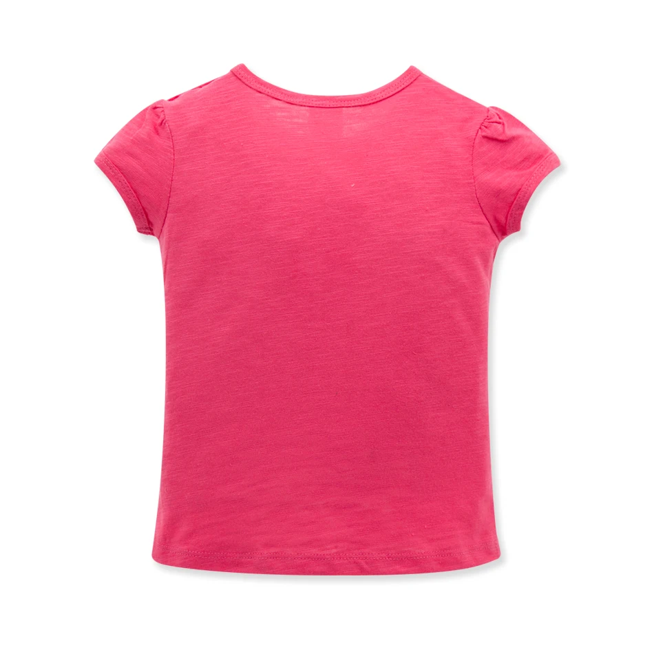 
Оптовая продажа, топы для маленьких девочек, летняя хлопковая одежда с коротким рукавом 