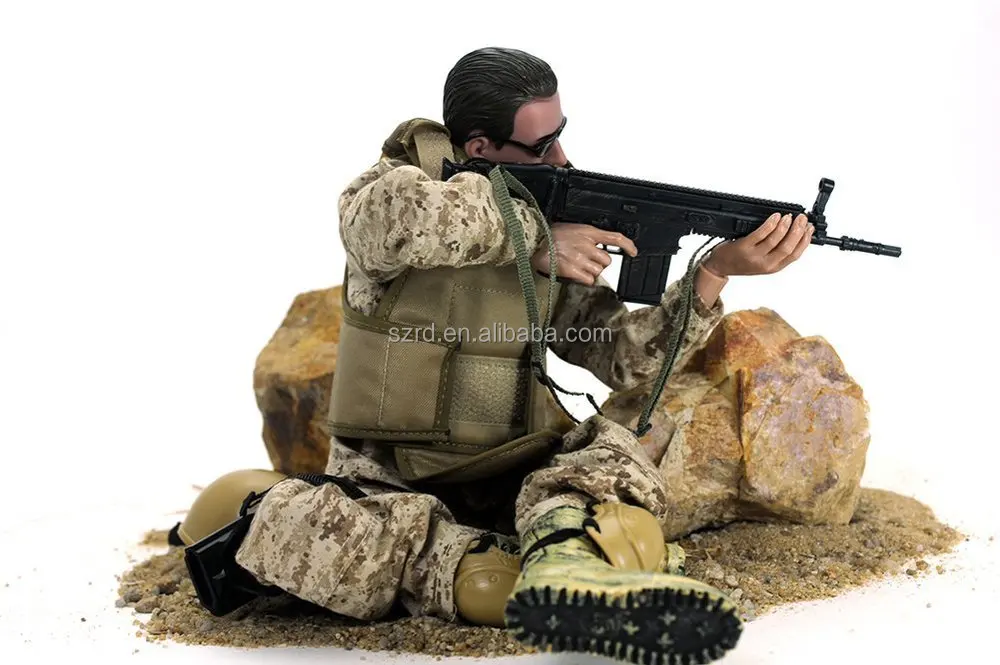 OEM Custom 3D Plastic Toy Action Soldiers Figures with weapon Toy