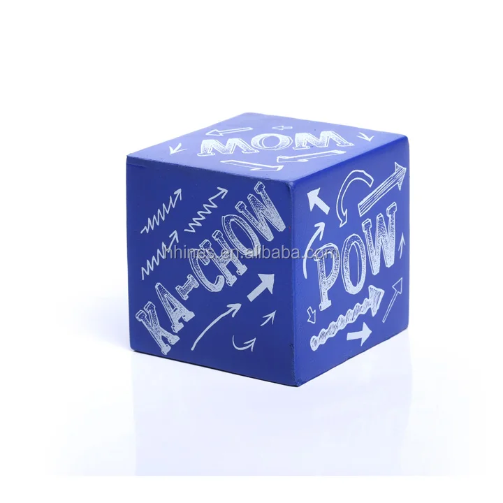 Factory Wholesale Customized Foam Dice Colorful Sponge Cube Big Square Building Block Educational Toys