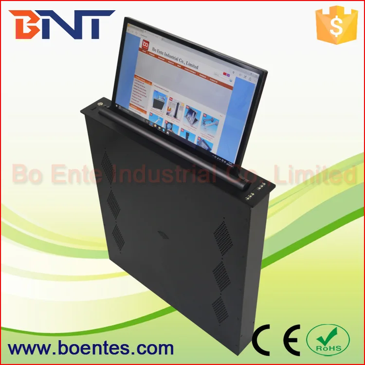 BNT Smart Office Conference Room LCD Monitor Motorized Lifting Mechanism With Screen