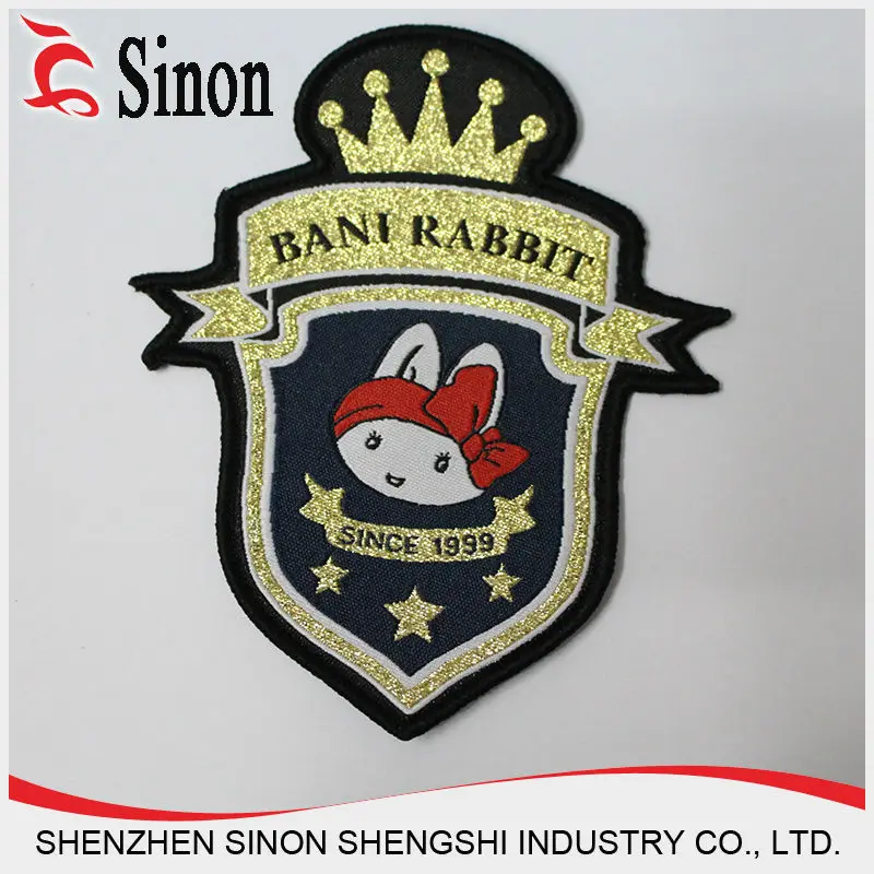 金属糸織物ブランド名かわいいロゴの衣類パッチ Buy かわいいの衣類パッチ Product On Alibaba Com