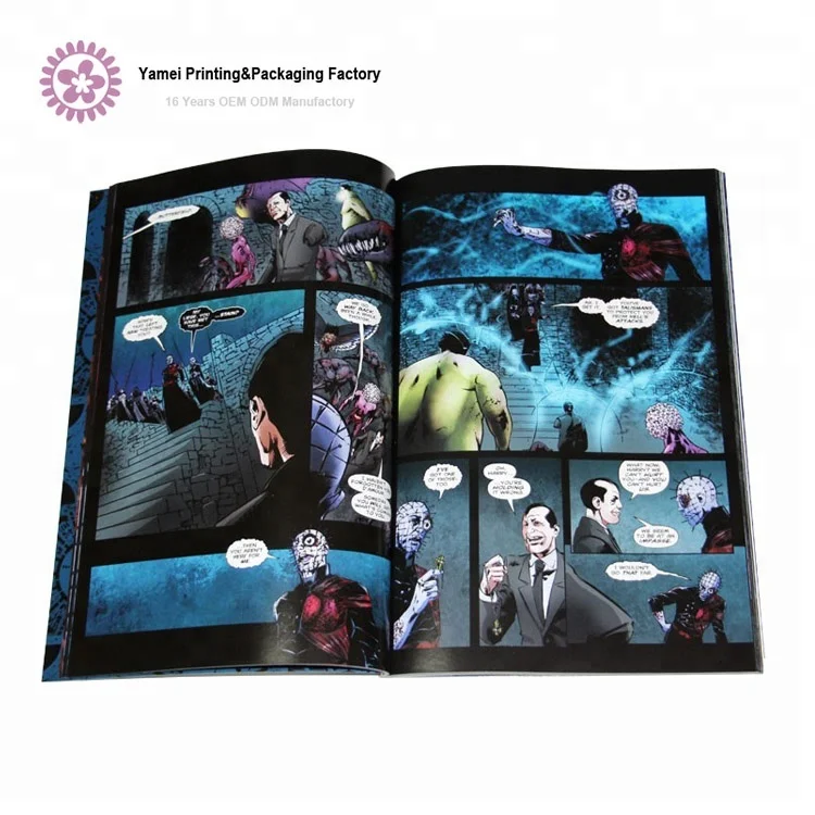 Customization Print Designed Full Color Comic Books Illustration Books Manga Printing on Demand