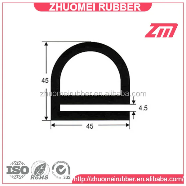 Guarnizione porta forno 5000 mm in elastomero siliconico dimensioni profilo  22x14 mm colore nero