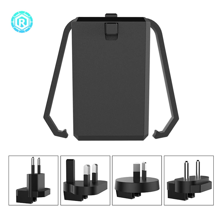 
 Зарядное устройство USB Type-C с кабельным зажимом, адаптер переменного тока, вилка стандарта Великобритании, США, Австралии, ЕС  