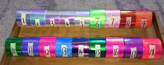 
 Волшебная пластиковая радужная пленка Royal Glory, плавкая пленка Angelina  