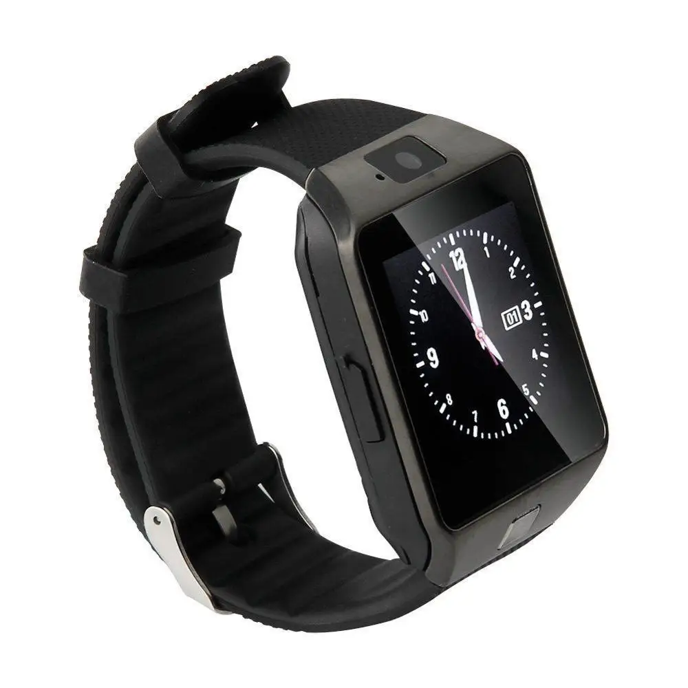 Sports Bluetooth Smart Watch Camera Lens Memory Card Supported Bluetooth  Calling Support 280 mAh polymer battery Micro USB cable TPU Band