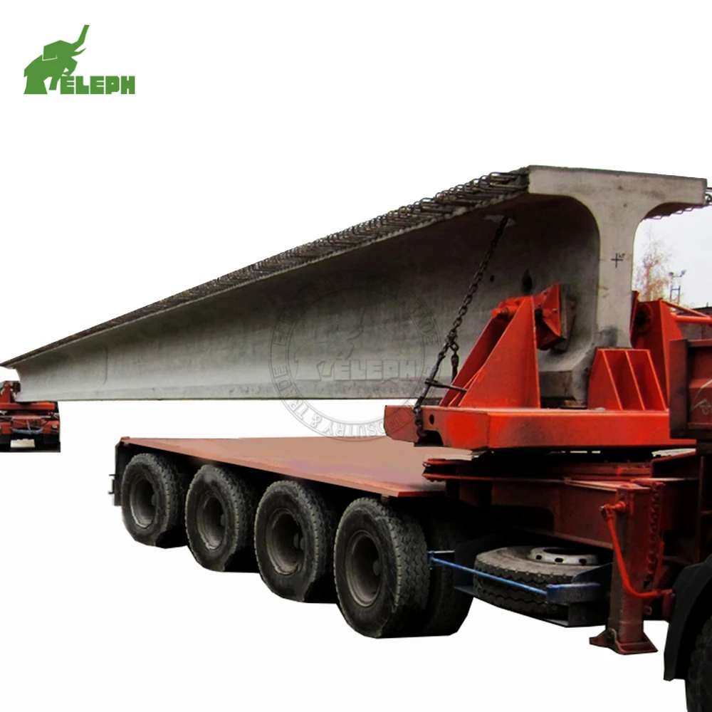 heavy duty multi-essieu long pont poutre de transport dolly camion