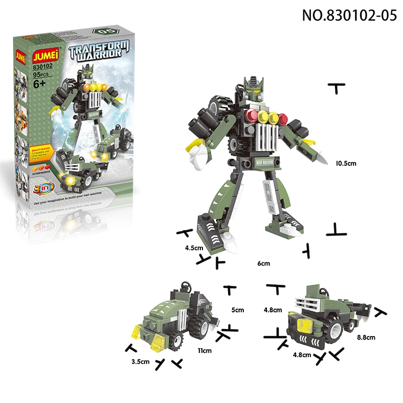 Small Size Box Promotion and Collection  Building Blocks Toy Robots