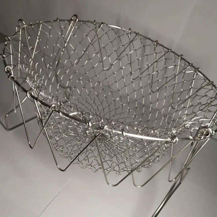 Складная корзина для жарки из нержавеющей стали/сито дуршлага сетчатый фильтр