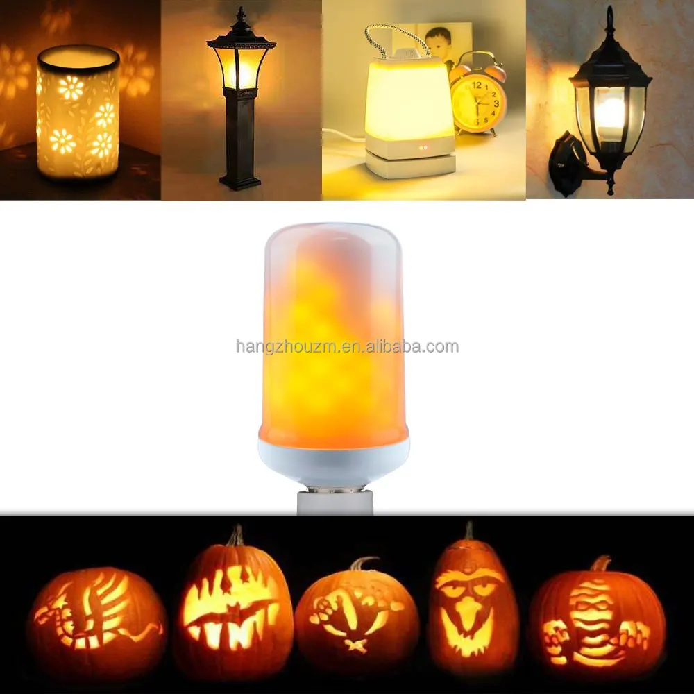 Simulated Nature Fire LED Flame Bulb E26 E27 B22 Decoration Led Fake Flame Light