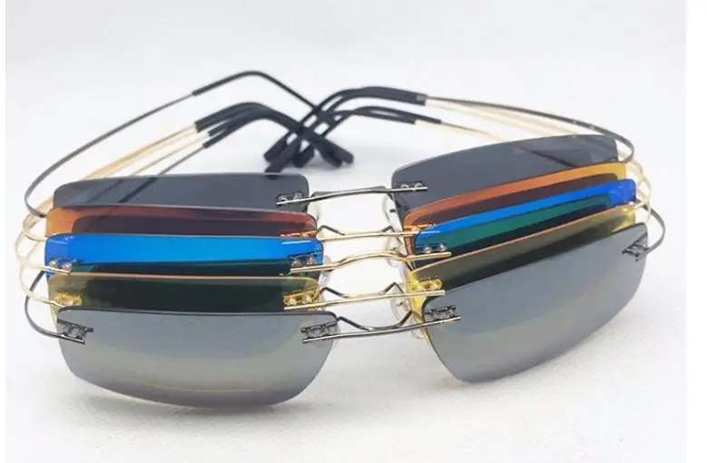 The Matrix Style Polarized Driving Titanium Frame Men Sunglasses