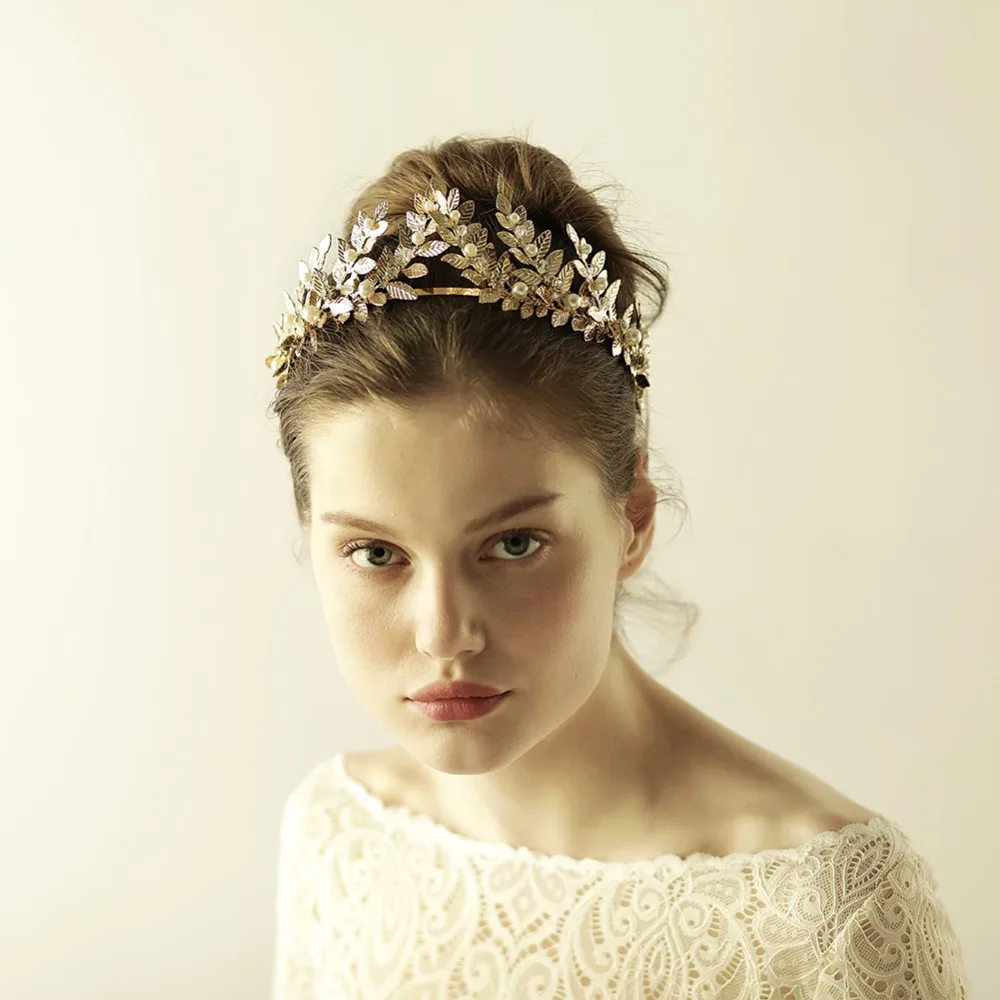 Bridal Wedding Princess Prom Rhinestone Flower Tiara Jewelry Crown Hair Headband 