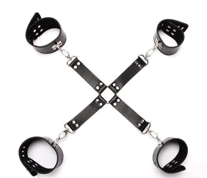 Black Kit Sex - Cross Buckle Wrist Ankle Cuffs Foot Fetish Sm Restraint Kit Porn Leather  Bondage Handcuffs For Sex Toys - Buy Sex Handcuffs,Leather Handcuffs Sex  Toys,Sex Porn Handcuffs Product on Alibaba.com